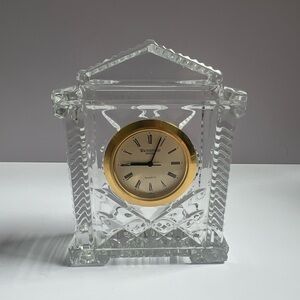 Vintage Waterford Crystal Small Clock-Quartz  4.1/2 inch